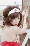 cosplay costume dc_comics hairband hoshino_aki leotard ns_eyes_487 wonder_woman rating:Safe score:0 user:nil!