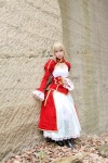 blonde_hair boots braid cosplay dress fate/series fate/stay_night kamui_arisa red_moon saber rating:Safe score:0 user:nil!