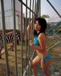 cage circus kawamura_yukie miss_actress monokini one-piece_swimsuit sequins side-tie swimsuit zebra rating:Safe score:0 user:nil!