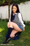 blouse bookbag kneesocks pleated_skirt school_uniform shizuka_(ii) skirt sweater_vest rating:Safe score:1 user:nil!