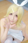 blonde_hair cosplay dress hairbow hair_clips kagamine_rin maron tagme_song thighhighs vocaloid zettai_ryouiki rating:Safe score:0 user:nil!