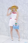 bakemonogatari blonde_hair cosplay dress oshino_shinobu reco straw_hat rating:Safe score:1 user:nil!