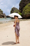 beach dress dress_lift ocean sayaka umbrella rating:Safe score:0 user:nil!