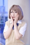 blouse cosplay koizumi_hanayo love_live!_school_idol_project misaki school_uniform sweater_vest rating:Safe score:0 user:nil!
