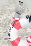 cosplay elbow_gloves gloves kantai_collection na-san red_legwear shimakaze_(kantai_collection) striped_legwear stripe_(photoset) thighhighs white_legwear rating:Safe score:0 user:nil!
