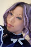 cosplay daphne_in_the_brilliant_blue glasses gloves halter_top hayama_shizuka nonone_karin purple_hair rating:Safe score:0 user:nil!