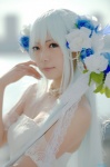 cleavage cosplay dress ibara original staff white_hair rating:Safe score:0 user:nil!