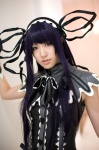 cosplay cuffs demonbane dress etheldreda hairband hair_ribbons lace purple_hair ruffles saya rating:Safe score:0 user:nil!