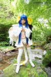 blue_hair boots choker cosplay dizzy guilty_gear hairbows hitori_gokko monokini one-piece_swimsuit saku swimsuit tail thighhighs wings rating:Safe score:0 user:nil!