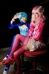 blue_hair corset cosplay halter_top original pink_hair shorts suu thighhighs zero_inch rating:Safe score:6 user:DarkSSA
