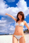beach bikini clouds ocean side-tie_bikini swimsuit takigawa_hanako rating:Safe score:1 user:nil!