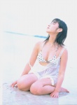 beach bikini cleavage dress peek_a_boo sato_hiroko strap_slip swimsuit wet rating:Safe score:0 user:nil!