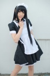 akiyama_mio apron cosplay dress hairband k-on! maid maid_uniform pantyhose wakame rating:Safe score:0 user:nil!