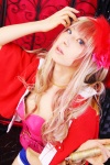 bustier cosplay lingerie macross macross_frontier microphone multi-colored_hair sachi_budou shawl sheryl_nome shorts rating:Safe score:0 user:nil!