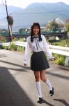 blouse kneesocks pleated_skirt sashihara_rino school_uniform skirt wpb_ex_05 rating:Safe score:0 user:nil!
