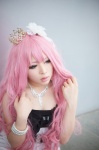 cosplay dress megurine_luka pink_hair tagme_song tiara vocaloid yuito rating:Safe score:3 user:nil!