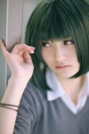blouse cosplay green_hair hina hori-san_to_miyamura-kun kouno_sakura school_uniform sweater rating:Safe score:0 user:nil!