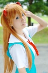 aice blouse cosplay hair_pods jumper neon_genesis_evangelion red_hair sailor_uniform school_uniform soryu_asuka_langley twintails rating:Safe score:0 user:nil!