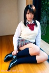 blouse kneesocks minamoto_yuki pleated_skirt school_uniform skirt sweater_vest rating:Safe score:0 user:nil!