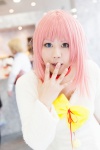 bow collar cosplay dress heterochromia k misaki neko_(k) pink_hair rating:Safe score:0 user:pixymisa
