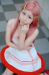 anemone choker cleavage cosplay dress eureka_seven hair_clips momose_riyu pantyhose pink_hair rating:Safe score:0 user:nil!
