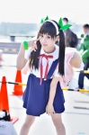 backpack bakemonogatari blouse cosplay hachikuji_mayoi hairband jumper school_uniform tometo_kamu twintails rating:Safe score:1 user:nil!