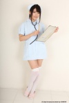 dress mutou_tsugumi nurse nurse_cap nurse_uniform ponytail stethoscope thighhighs white_legwear zettai_ryouiki rating:Safe score:1 user:nil!
