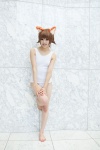 animal_ears cat_ears cosplay miyafuji_yoshika strike_witches swimsuit utateika-na rating:Safe score:1 user:pixymisa