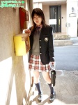 blazer blouse bookbag kijima_noriko kneesocks miniskirt plaid pleated_skirt school_uniform skirt sweater rating:Safe score:0 user:nil!
