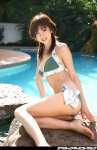 bikini dgc_0429 hoshino_aki pool side-tie_bikini swimsuit rating:Safe score:3 user:nil!