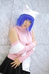 blue_hair cat_hat cosplay detached_sleeves kitazato_shigure natsume_megumi pleated_skirt skirt snow_(game) sweater turtleneck rating:Safe score:0 user:nil!
