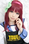angel_beats! apron cosplay hairband nakamura_yuri red_hair sailor_uniform school_uniform rating:Safe score:0 user:pixymisa