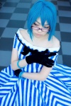 amenomori_nozomi blue_hair cosplay dress forest glasses kaieda_kae rating:Safe score:0 user:Log