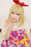 aikatsu! blonde_hair cosplay dress hairbow hoshimiya_ichigo paco rating:Safe score:0 user:nil!