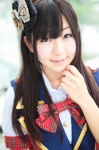 akb48 blouse chibi_suke cosplay hairbow kashiwagi_yuki_(cosplay) vest rating:Safe score:1 user:nil!