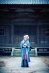 boots cosplay hairbow houtou_singi kikyou kimono pantyhose pop'n_music silver_hair skull rating:Safe score:3 user:nil!