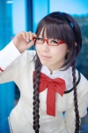 akemi_homura anji- blouse cosplay glasses hairband puella_magi_madoka_magica school_uniform twin_braids rating:Safe score:0 user:nil!