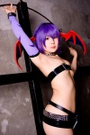 bodysuit cleavage cosplay detached_sleeves head_wings lilith_aensland purple_hair tamashi_no_mayoigo vampire_(game) wings yuuki_sayo rating:Safe score:2 user:nil!