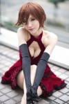 change_me_(vocaloid) cleavage cosplay dress elbow_gloves gloves meiko project_diva rika vocaloid rating:Safe score:10 user:nil!