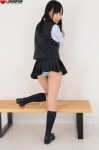 bikini_bottom blouse hamada_yuri kneesocks pleated_skirt school_uniform side_ponytail skirt swimsuit vest rating:Safe score:3 user:nil!