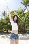beach denim kobayashi_kana shorts tshirt welcome_to_paradise rating:Safe score:1 user:nil!