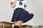 nakagawa_shizuka pleated_skirt rq-star_691 sailor_uniform school_uniform skirt skirt_lift thighhighs zettai_ryouiki rating:Safe score:1 user:nil!