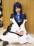 bernkastel blue_hair cosplay dress kneehighs murika tail umineko_no_naku_koro_ni rating:Safe score:1 user:nil!