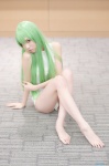 alice barefoot cc code_geass cosplay croptop green_hair shorts rating:Safe score:3 user:nil!