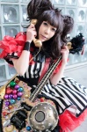 caroline_charonplop_kyary_pamyu_pamyu_(cosplay) cosplay dress guitar kurea_(ii) petticoat striped twintails wristband rating:Safe score:0 user:pixymisa