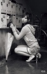 ass black_&_white denim hoodie koizumi_maya miss_actress_vol_84 shorts umbrella rating:Safe score:3 user:nil!