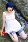air blue_hair cosplay denim dress kirishima_kano namada shorts stream wet rating:Safe score:0 user:nil!