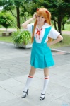 aice blouse cosplay hair_pods jumper kneesocks neon_genesis_evangelion pantyhose red_hair sailor_uniform school_uniform soryu_asuka_langley twintails rating:Safe score:2 user:nil!