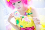 cosplay dress hairbow lollipop original pink_hair tsugihagi_mishin rating:Safe score:0 user:nil!