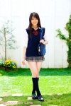 blouse bookbag kneesocks pleated_skirt school_uniform skirt sweater_vest tomite_ami rating:Safe score:0 user:nil!